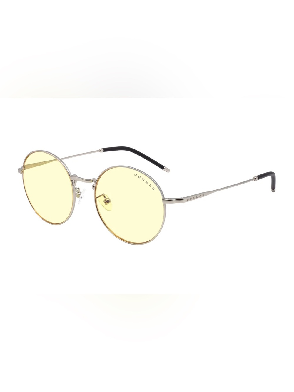 Round Blue Light Blocker Glasses - Gold Frame, Yellow Lenses